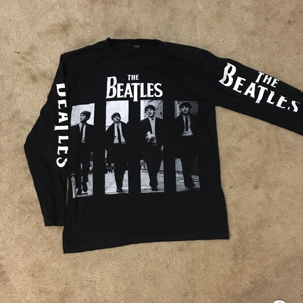 Mens long sleeve graphic the Beatles shirt